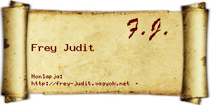 Frey Judit névjegykártya